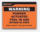 Powder Actuated & Tool Warning Signs thumbnail